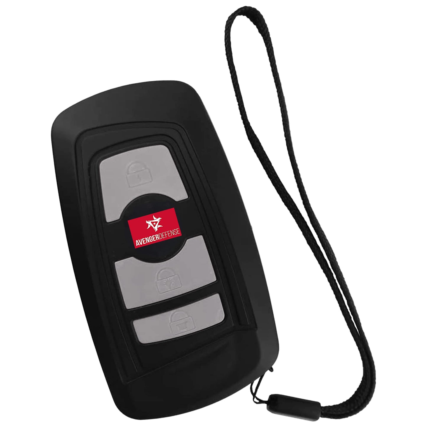 Avenger Defense Mini Protection Car Key Stun Gun - Women Self Defense Security Alarm Device - Portable Flashlight Safety Wrist Strap (ADS-70)